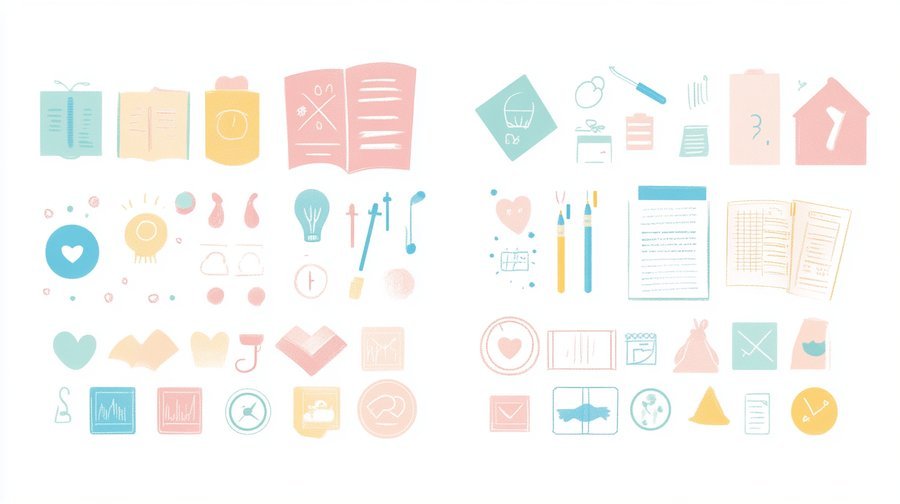 Infographic listing common early signs of academic and social challenges in young children.